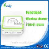 Portable Solar Wireless Charger With Power Bank 10000mah Led Light and Mini Fan thumbnail-4