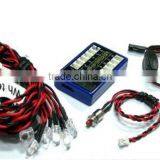 Ultra Bright 12 LED Multi-color Flashing Light System For RC Car Helicopter Plane Quadcopter