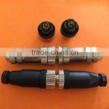 M12 3 4 5 6 8 Pin Unshield and Shield Assembly Connector Ip67 Grade