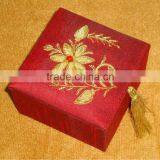 Indian Hand Embroidery Home Decorative Jewelry Box thumbnail-2