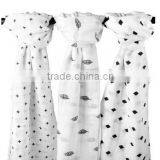 4-in-1 Cotton Baby Muslin Receiving Blankets (4 Pack) thumbnail-3