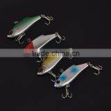 4pcs 4.5g 5cm VIB Vibration Minow Fishing Lure Hard Bait with 2 Treble Hooks Fishing Tackle