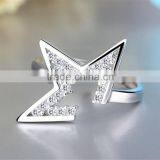 Daihe 925 Sterling Silver Star Ring With Crystal thumbnail-3