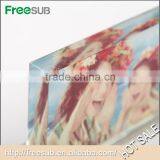 Freesub BXP-06 L100*H280*W75mm Pen Clock Set Blank Sublimation 3d Crystal Photo Frame Clock thumbnail-4