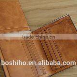 Genuine Wax Cowhide Leather Men's Wallet OEM thumbnail-2