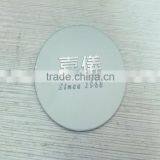 Aluminum With High-light , Sand Background ,metal Embossed Nameplate, Oval Badge thumbnail-1