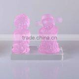 Crystal Bride and Bridegroom Portrait as Wedding Decoration for Table Display thumbnail-1