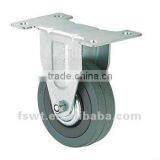 Industrial Gray PVC Caster Wheel With Fixed thumbnail-1