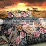 Popular 3D Flower Printing Textile for Bedsheet