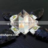 Black Obsidian Arrowhead Agate Energy Generator : Agate Crystal Quartz Pyramid : Agate Energy Generator Tools thumbnail-4