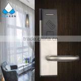 Hotel Wooden Door Handle Lock Electronic Door Rfid Card Lock thumbnail-1