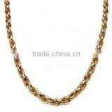 Stainless Steel Factory Twisted Chain Necklace Multilayer 18k Gold Bracelet Men Jewelry Sets thumbnail-2