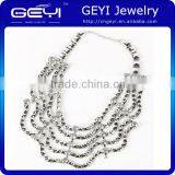 Fashion Necklace Multi Rows Statement Necklace for Wedding and Gift Multi Rows Statement Necklace for Wedding and Gift thumbnail-1