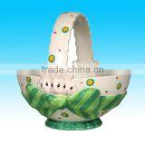 Ceramic Easter Bunny Basket Candy Dish, 5-Inch thumbnail-1