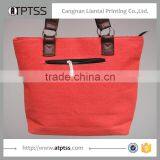 Long Handle Fashion Canvas Shopping Bag thumbnail-4