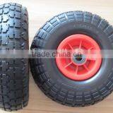 10 Inch Inflatable Pneumatic Rubber Wheel 4.10/3.50-4 thumbnail-1