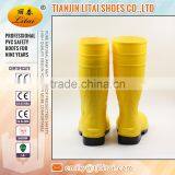 Yellow Pvc Safety Shoes With Steel Toe and Mid Plate thumbnail-4