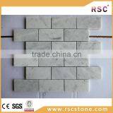 Subway Italian Bianco Carrara White Marble Mosaic Tile thumbnail-1