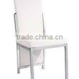 Modern Stainless Steel Frame Leather Dining Chair VY-009A