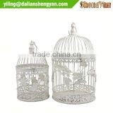 Antique Wire Bird Cage and Stand Victorian thumbnail-1