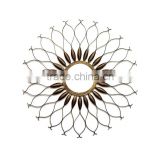 Indian decorative sun shaped wall mirror