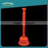 Toprank Best Selling Bathroom Accessories Custom Colored PVC Toilet Suck Toilet Plunger With Plastic Handle thumbnail-1