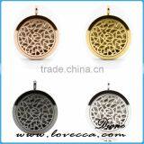 High Quality Stainless Steel Necklace Aromatherapy Oil Diffuser Locket Pendant thumbnail-2