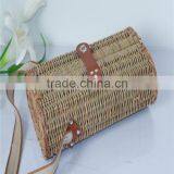 2016 New Product Pure Handmade Wholesale Wicker Willow Wine Basket for Picnic thumbnail-2
