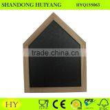 Cheap House Shaped Wall Mounted Wooden Blackboard With Frame thumbnail-1