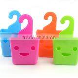 PP Multifunctional Smiling Face Plastic Storage Basket ,smile Shape Mini Hanging Basket Container thumbnail-2