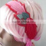 on Express Hot Sale New Products Handmade Eco Friendly Fabric Decoration Felt Daisy Flower Crown Headband Made in China thumbnail-1