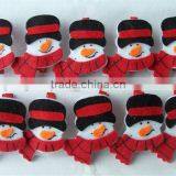 2017 Snowmen Felt Peg Ornaments Felt Decorations Made in China