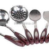 6pcs Stainless Steel Cookware Set,S/S Kitchenware Set,spatula-spoon-meat Fork-drain Spade Set thumbnail-1