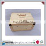 6 Pack Wine Crate Case Cheap Wooden Wine Crates for Sale With Wood Wool thumbnail-1