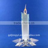 clear acrylic with shiny paper LED candle lighting indoor Christmas decorations
