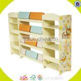 Wholesale Hot Sale Wooden Toy Organizer for Kids With 12 Bins Popular Kids Wooden Storage Box W08C034 thumbnail-4