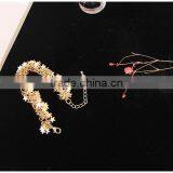 Layered Gold Tiny Stars Charms Bracelet Gold Stars Chain Bracelet thumbnail-6