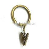 Small Curtain Ring With Clip / Steel Rod Ring With Clip Hanging / A Ring With A Clip thumbnail-6