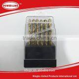 19pcs Twist Drill Set,HSS,tita Coated thumbnail-1