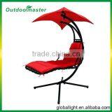 Orange Hanging Chaise Lounge Chair Arc Stand Air Porch Swing thumbnail-2