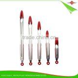 ZY-H2025 Stainless Steel Handle 14-inch Silicone Food Tong With Scalloped Heads thumbnail-5