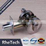 Satin Nickel Zinc Alloy Heavy Duty Entry Single Cylinder Dead Bolt Door Lock thumbnail-1