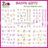 Hogift Hot Selling Flower Nail Sticker,3D/Water Printing Japan Fashion Nail Art Decals thumbnail-6