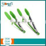 Nontoxic Stocked,Eco-Friendly Feature Silicone Kitchen Tongs Set of 2 thumbnail-1