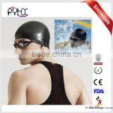 Adult Customized Logo Swimming Pool Silicone Latex Swim Cap thumbnail-1