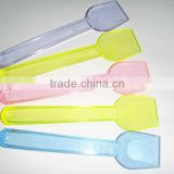 disposable plastic icecream spoons assorted color