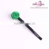 Wholesale Hair Accessories Satin Rose Hair Clip Design for Kids, Flower Hair Cilp thumbnail-4