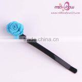 Wholesale Hair Accessories Satin Rose Hair Clip Design for Kids, Flower Hair Cilp thumbnail-5