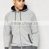 Contrast Cuff & Hem Hoodie thumbnail-1