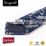 Custom Floral Digital Printed Men's Cotton Neck Tie thumbnail-4